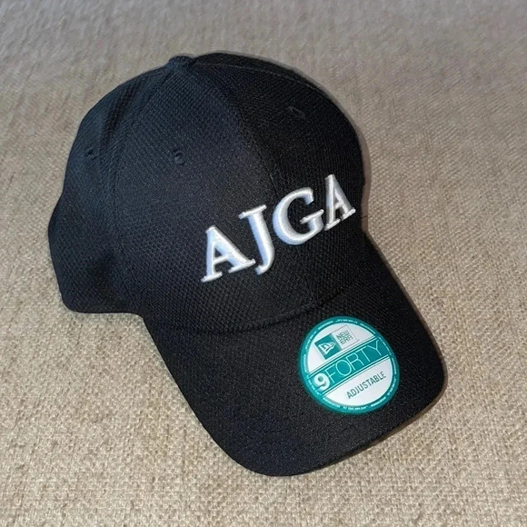 AJGA IJGA JUNIOR GOLF ASSOCIATION HAT BLACK WHITE NEW ERA  ADJUSTABLE STRAPBACK - Picture 1 of 3